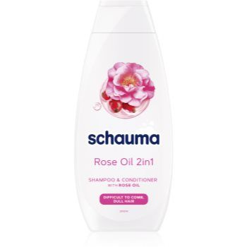 Schwarzkopf Schauma Rose Oil sampon si balsam 2 in 1 pentru par usor de pieptanat