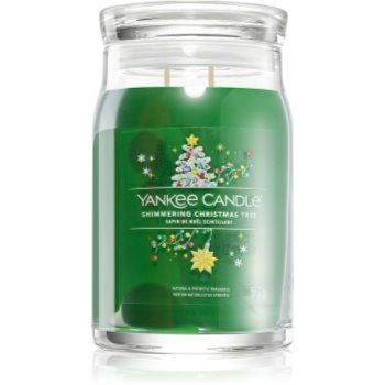 Yankee Candle Shimmering Christmas Tree lumânare parfumată Signature