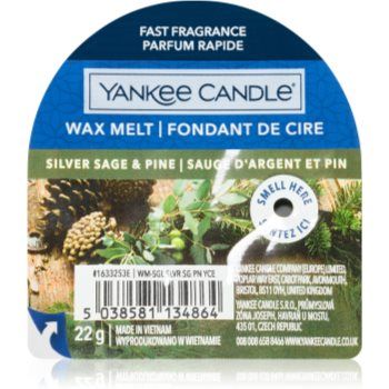 Yankee Candle Silver Sage & Pine ceară pentru aromatizator