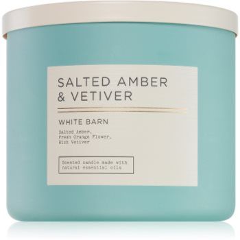Bath & Body Works Salted Amber & Vetiver lumânare parfumată