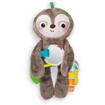 Bright Starts Slingin 'Sloth Travel Buddy jucărie suspendabilă contrastantă