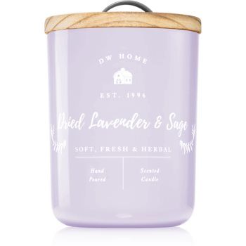 DW Home Farmhouse Dried Lavender & Sage lumânare parfumată