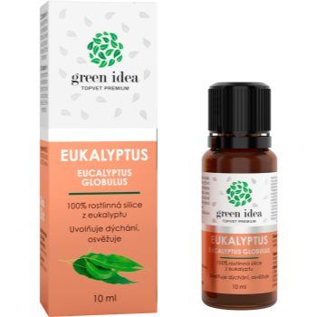Green Idea Eukalyptus ulei 100 % ajută la funcționarea normală a aparatului respirator ieftin