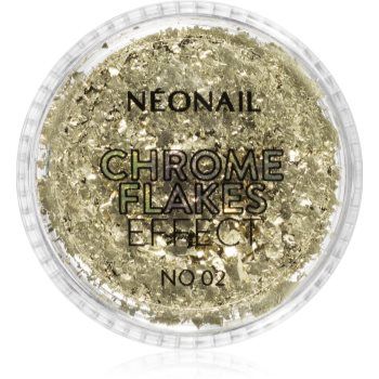 NEONAIL Effect Chrome Flakes pudra cu particule stralucitoare pentru unghii