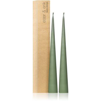 ester & erik cone candles green soil (no. 70) lumanare de firma original