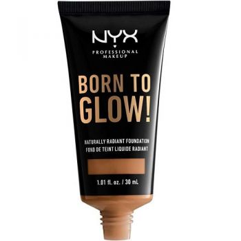 Fond de ten luminos, NYX Professional Makeup, Born To Glow, Naturally Radiant, 15.8 Honey, 30 ml de firma original