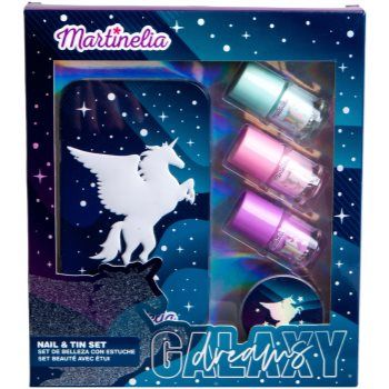 Martinelia Galaxy Dreams Dream Nails & Tin Box set cadou (pentru copii)