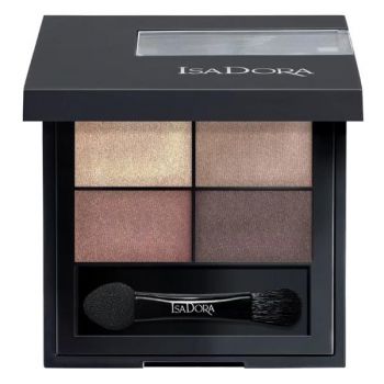 Paleta de Farduri - Eye Shadow Quartet Isadora, nuanta 10 Boho Browns, 4 g