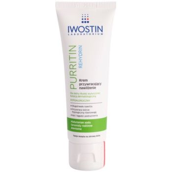 Iwostin Purritin Rehydrin cremă hidratantă pentru piele uscata si iritata in urma tratamentului antiacneic