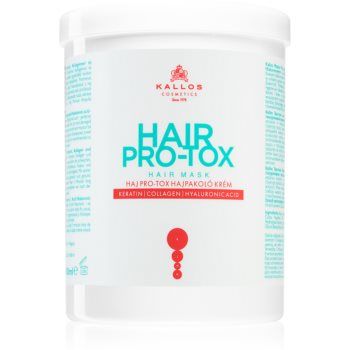 Kallos Hair Pro-Tox Masca pentru par deteriorat cu ulei de cocos, acid hialuronic si colagen