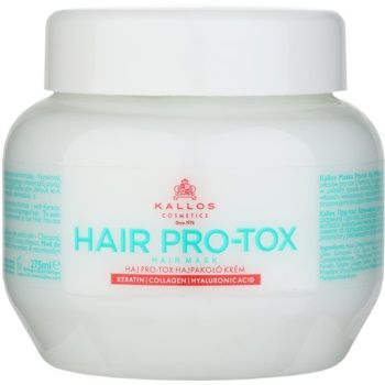 Kallos Hair Pro-Tox Masca pentru par deteriorat cu ulei de cocos, acid hialuronic si colagen de firma originala