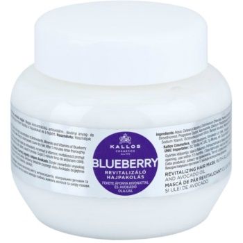 Kallos Blueberry masca revitalizanta pentru par uscat, deteriorat si tratat chimic