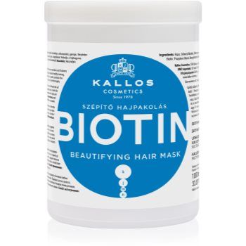Kallos KJMN Professional Biotin Mască pentru păr subțire, slab și fragil