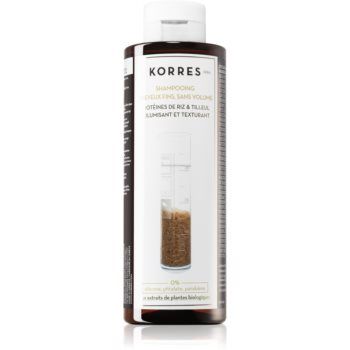 Korres Rice Proteins & Linden șampon pentru par fin la reducere