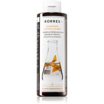 Korres Sunflower and Mountain Tea șampon pentru păr vopsit Korres Sunflower and Mountain Tea șampon pentru păr vopsit