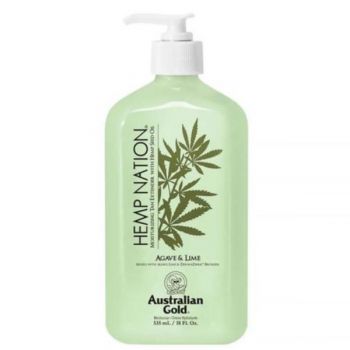 Crema hidratanta pentru prelungirea bronzului, Australian Gold, Hemp Nation Agave&Lime, 535ml de firma originala