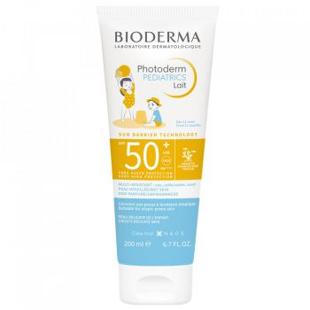 Lapte protectie solara pentru copii Bioderma Pediatrics, SPF 50+, 200 ml