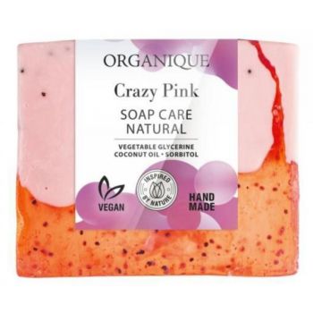 Sapun natural, vegan Crazy Pink, Organique Cosmetics, 100 g de firma original