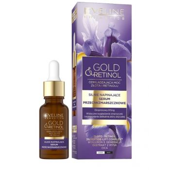 Ser pentru fermitate împotriva ridurilor Eveline Cosmetics Gold And Retinol 18 ml