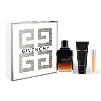Set cadou Gentleman Reserve Privée Givenchy, Barbati, Apa de Parfum 100 ml + Gel de dus 75 ml + Apa de Parfum, 12,5 ml