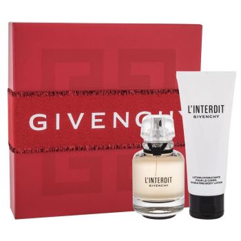 Set Cadou Givenchy L'Interdit, Femei, Apa de Parfum, 50 ml + Lotiune de Corp, 75 ml de firma original