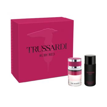 Set cadou Trussardi, Ruby Red Trussardi, Femei, Apa de Parfum, 60 ml + Lotiune de corp, 125 ml de firma original