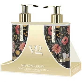 Set cadou Vivian Gray Botanicals, 250ml sapun lichid, 250ml lotiune maini ieftina