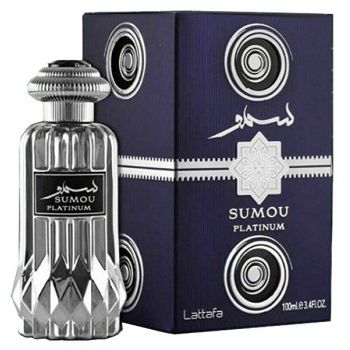 Apa de parfum Sumou Platinum by Lataffa, 100ml, barbati la reducere