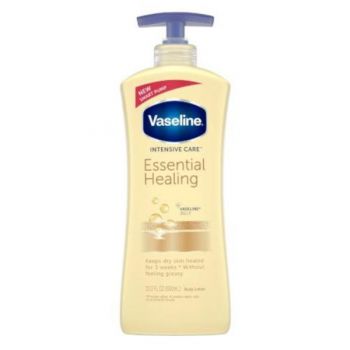 Lotiune de corp pentru piele uscata Vaseline Essential Healing, 600 ml