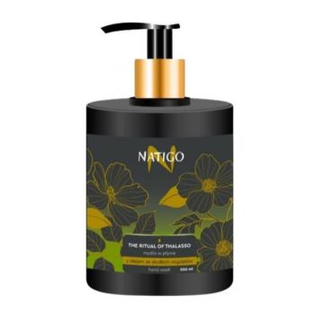 Sapun lichid parfumat Ritualul Thalasso - cu ulei de migdale Natigo, 500 ml Sapun lichid parfumat Ritualul Thalasso - cu ulei de migdale Natigo, 500 ml
