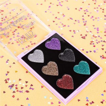 Trusa Glitter Ushas 6 culori - Heart Vibes #03