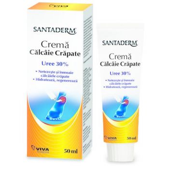 Crema pentru Calcaie Crapate - Santaderm Uree 30 %, 50 ml