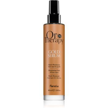 Fanola Oro Therapy Gold Serum ser de păr cu aur de 24 de karate