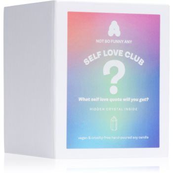 Not So Funny Any Crystal Candle Self Love Club lumânare cu cristale