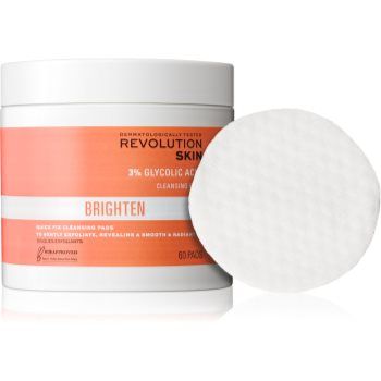Revolution Skincare Brighten 3% Glycolic Acid dischete demachiante