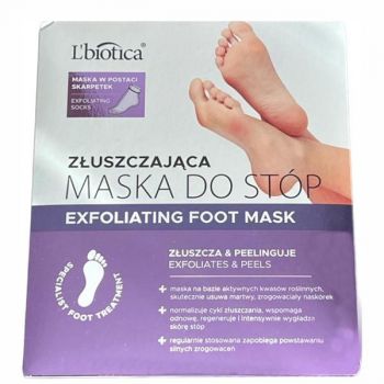 Sosete Exfoliante - L'biotica Exfoliating Foot Mask, 1 pereche ieftin