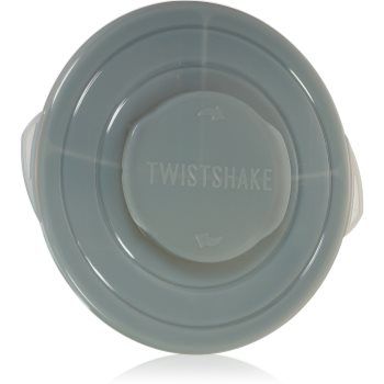 Twistshake Divided Plate farfurie compartimentată cu capac