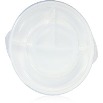 Twistshake Divided Plate farfurie compartimentată cu capac