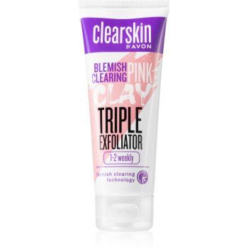Avon Clearskin Blemish Clearing demachiant cu efect de peenling impotriva acneei