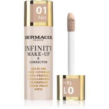 Dermacol Infinity fond de ten cu acoperire ridicată SPF 15