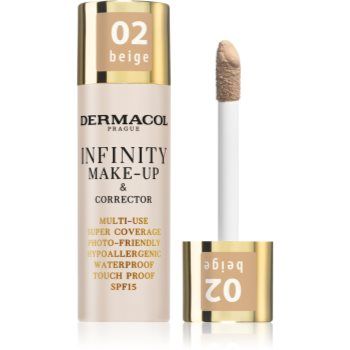 Dermacol Infinity fond de ten cu acoperire ridicată SPF 15