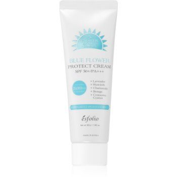 esfolio Protect Cream Blue Flower loțiune protectoare hidratantă SPF 50+