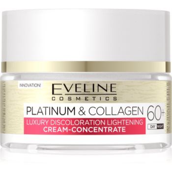 Eveline Cosmetics Platinum & Collagen crema anti-rid de zi si de noapte 60+