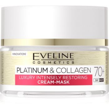 Eveline Cosmetics Platinum & Collagen cremă-mască pentru regenerare 70+