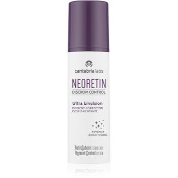 Neoretin Discrom control Ultra Emulsion emulsie pentru noapte ce ofera luminozitate impotriva petelor