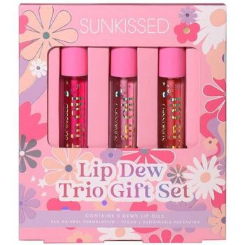 Set Ulei de Buze, Sunkissed, Lip Dew Trio Gift Lip Oils, 3 bucati
