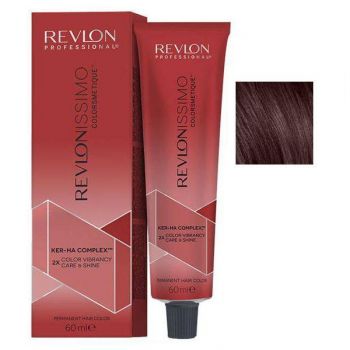 Vopsea Permanenta - Revlon Professional Revlonissimo Colorsmetique Ker-Ha Complex Permanent Hair Color, nuanta 4.5 Medium Mahogany Brown, 60 ml de firma originala