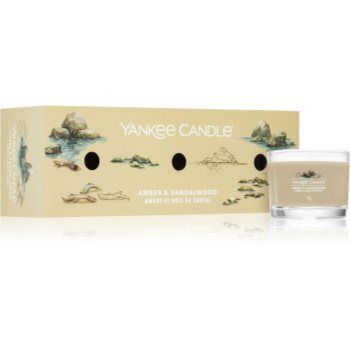 Yankee Candle Amber & Sandalwood set cadou