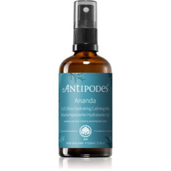 Antipodes Ananda H₂O Ultra-Hydrating Calming Mist tonic antioxidant Spray