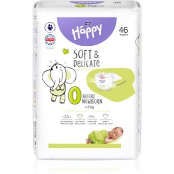 Bella Baby Happy Soft&Delicate Size 0 Before Newborn scutece de unică folosință